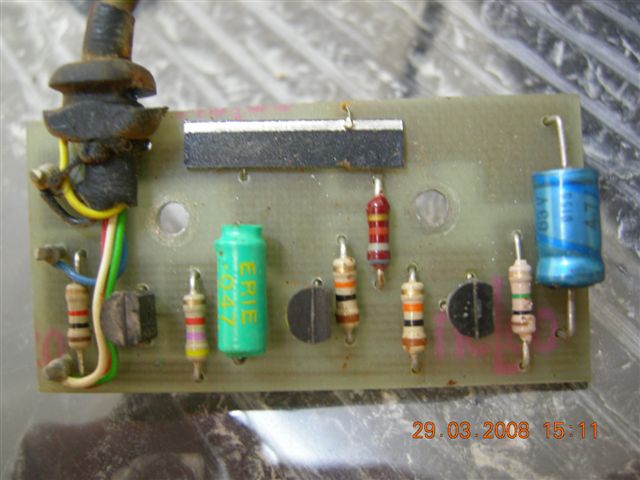 Close-up of the electronic sensor